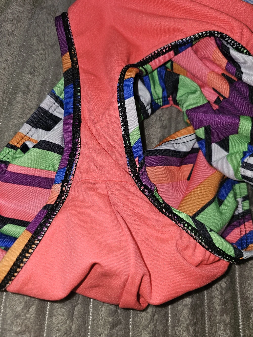 Girls' Multicolor Geometric One-Piece Swimsuit SM3